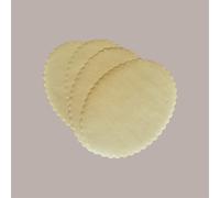 500 Pezzi Sottofritti Ovali Carta Paglia Goffrati Antigrasso 24x33cm
