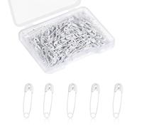 500 Pezzi Spille da Balia Piccolo, 19mm Spille da Balia Piccole Mini Spille da Balia per Abbigliamento Cucito Artigianato Creazione di Gioielli (Bianco)