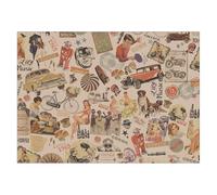 500 pezzi - Tovagliette Offset 'Vintage' 70 G/M2 30 x 42 cm quadricromia Kraft