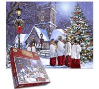 500 Piece Jigsaw Puzzle - The Christmas Choir Festive Santa for Adults - Family