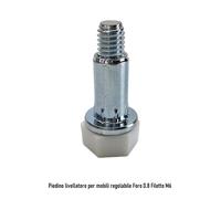 500 PIEDI PIEDINO REGOLABILE PER MOBILI FORO 8MM CON PIATTELLO BUSSOLA PIEDE REG
