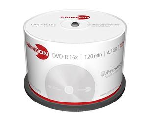 500 PRIMEON DVD-R 4.7GB 120 Minuti 16X Cake Box dvd r -R +1 CD Verbatim 2761204