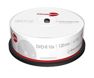 500 PRIMEON DVD+R 4.7GB 120 Minuti 16X Cake Box dvd r +R +1 CD Verbatim 2761223