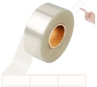 500 protezioni trasparenti per etichette | Nastro trasparente per la colonna vertebrale dei libri | Protezione per codici a barre per biblioteca | Rivestimenti adesivi da 3,18 x 8,9 cm