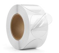 500 punti adesivi trasparenti, 38 mm, autoadesivi, per imballaggio e buste | Sigilli adesivi per scatole regalo, etichette trasparenti, chiusura adesiva, colla per spedizioni, forma rotonda