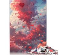 500 puzzle colorati con nuvole d'amore, difficoltà per adulti, giochi rilassanti, giocattoli, 500 pezzi (52 x 38 cm)