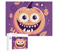500 puzzle di mostri di Halloween, puzzle personalizzati in legno per adulti foto puzzle arte appeso alla parete decorazione per compleanno, matrimonio, San Valentino, anniversario