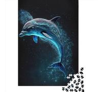 500 puzzle in legno "Delfin Space22", puzzle creativo rettangolare, regalo per giochi di famiglia, amici, 500 pezzi (52 x 38 cm)