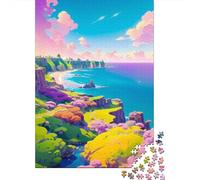 500 puzzle in legno per adulti, passeggiata mattutina, puzzle quadrato per bambini, giochi di famiglia, 500 pezzi (52 x 38 cm)