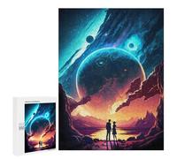 500 puzzle per adolescenti couple su Mars Landscape puzzles per adulti gioco a mano modello assemblato regali unici per compleanno e Natale 500 pezzi