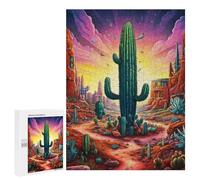 500 puzzle per adolescenti Desert Sunset Fantasy puzzle per adolescenti: giochi relax, regali divertenti e umoristici per ridurre lo stress, 500 pezzi