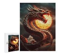 500 puzzle per adolescenti Dragon Moon Rising -2 puzzle per adolescenti: giochi relax, regali divertenti e umoristici per ridurre lo stress, 500 pezzi