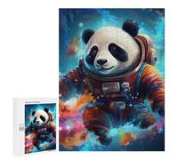 500 puzzle per adolescenti, panda astronauta in spazio per adolescenti: giochi relax, regali divertenti e umoristici per ridurre lo stress, 500 pezzi