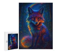 500 puzzle per adolescenti Rainbow Fox in Enchanted Forest Puzzles per adulti giochi di relax migliorare la memoria, divertenti attività per la casa 500 pezzi