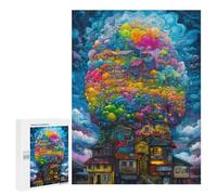500 puzzle per adolescenti Whimsical Cloud Cityscape Puzzle per adolescenti - divertenti giochi per migliorare la memoria e ridurre lo stress - regali 500 pezzi