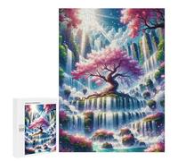 500 puzzle per adulti Enchanted Waterfall Paradise Puzzles per ragazzi gioco a mano taglio preciso interazione genitore-figlio 500 pezzi