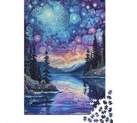 500 puzzle Van Gogh Forest per adulti e adolescenti e puzzle in legno per famiglie, giochi, regali di Natale, 500 pezzi (52x38 cm)
