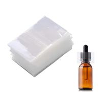 500 Pz 45 * 30mm Fasce Termerstringenti,500 Pcs 45x30mm Clear Perforated Shrink Bands Heat Seal Wraps for Essential Oil Bottles, Dropper Bottles, and Test Tubes