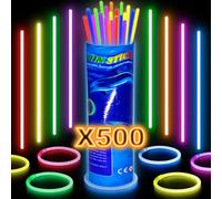 500 pz. BRACCIALETTI LUMINOSI STARLIGHT FLUORESCENTI DISCOTECA CON OMAGGIO