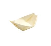 500 PZ Ciotole Barchette piroghe FINGER FOOD in legno 6.5x4.5 cm 1E4C