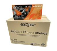 500 PZ GUANTI IN NITRILE SPESSORATI TECH ORANGE INDUSTRIA MECCANICI OFFERTA