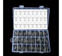 500 Pz/lotto 0.1UF-1000UF 24 Valori Alluminio 16-50 V Mix Condensatore Elettrolitico Assortiti Kit e Scatola di Immagazzinaggio KHzIgRdY