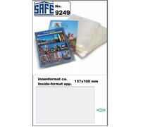 500 Custodie Per Cartoline Nuovo Formato 110X153Mm 100My SAFE 9249