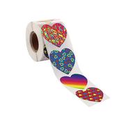 500 Sheets Valentine's Day Self-adhesive Sealing Stickers Gift Stickers Roll