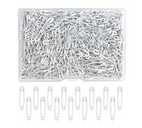 500 spille da balia bianche piccole da 19 mm, mini spille da balia sfuse per abbigliamento, artigianato, cucito, creazione di gioielli