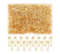 500 spille da balia da 19 mm, piccole spille da balia dorate, set di spille da balia, mini spille di sicurezza per gioielli e artigianato da cucito