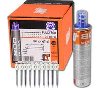 500 spit Aghi C6 Incl. Gas per spit Pulsa 800 & 40 Pulsanägel Standardnägel C6
