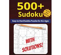 500+ Sudoku Puzzles: Easy-to-Read Sudoku Puzzles | 8.5x11 inches, 132 pages | ideal for travel, car rides, campfires, or as a stocking stuffer or gift