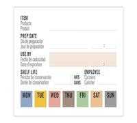 500 unità - Etichette adesive "Conservazione" in rotolo 8 x 6 cm carta