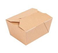 500 unità - Scatole americane microonde 'Thepack' 780 ml 220 + 12Pp G/M2 11,3X9X6,3 cm naturale cartone ondulato Nano-Micro