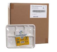 500 Vassoi per assaggi in polpa 5 scomparti Ilip Bio 26,5x21,5x2,5 cm