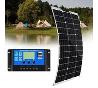 500 Watt Pannello Solare Monocristallino ad Alta Efficienza Modulo Fotovoltaico di Potenza per RV Marine Rooftop Farm Battery e Altre Applicazioni Off-Grid(1x500W)