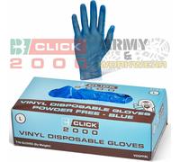 500 X Click Vinile Monouso Esami Guanti Medico Cibo Tatuaggio Meccanico