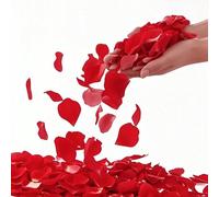 5000/2000/1000/500/100 pezzi Petali di rosa rosa per matrimonio, petali di rosa congelati per decorazioni romantiche per la proposta di matrimonio, centrotavola per cena della damigella, festa del bam