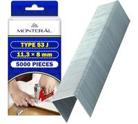 5000 Pezzi Graffette Pinzatrice Tipo 53 J 11,3x8 mm