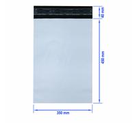 5000 Pz. Coex Buste di Pellicola da Spedizione Folientaschen 350x450 MM 45my