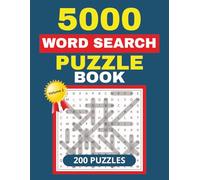 5000 Word Search Puzzle Book Vol 2 - 200 Puzzles: Word Search Puzzle Book for Teens, Adults, Seniors | 8.5 x 11 inches size (A4) | Perfect Christmas Gift or Stocking Stuffer