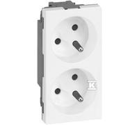 Presa doppia con/e 2x230V 16A Simon Connect 50000458-030