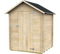 500059 Q.TA' 1 CASETTA LEGNO MARCELLA C/PAVIMENTO 146X130X185
