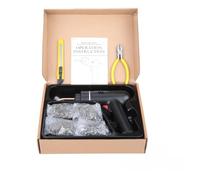 5000mAh Saldatrice Di Plastica 200W Cucitrice A Caldo Kit Di Riparazione Paraurti Ricaricabile Saldatore For Riparazione Paraurti Auto In Plastica Facile e Potente(Black Set 1)