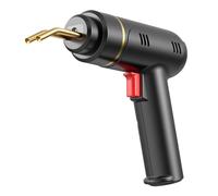 5000mAh Saldatrice Di Plastica 200W Cucitrice A Caldo Kit Riparazione Paraurti Ricaricabile Saldatore For Auto In Saldatura efficiente(Black Set 2)