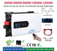 5000W-12000W Power Pure Sine Wave Solar Inverter 12V 24V 48V 60V 72V 96V to 220V
