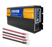 5000W DC 12V/24V/48V/60V/72 V Pure Sine Wave Inverter Caricatore Split Fase DC Ingresso CC Output AC 110 V/220 V Inverter di potenza per camper, campeggio, casa ed emergenza,Dc 12v,AC 220V 60Hz