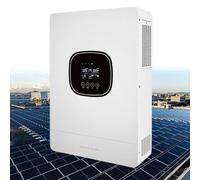 5000W Inverter Solare A Onda Sinusoidale Pura On/Off Grid, Inverter Solare Ibrido, Gamma Di Tensione Di Ingresso Rete/Generatore 90-280Vac, Con Regolatore Di Carica Solare MPPT 80A + Caricatore CA