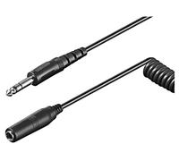 50016-Goo1 50016 Cavo Jack 6,3mm 3pin Maschio,Jack 6,3mm Femmina 5m Nero Goob