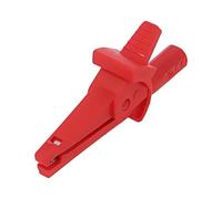 5002-IEC-D4-R morsetto a coccodrillo 10A 600VDC rosso Ber. Fermo: max. 6 mm L...